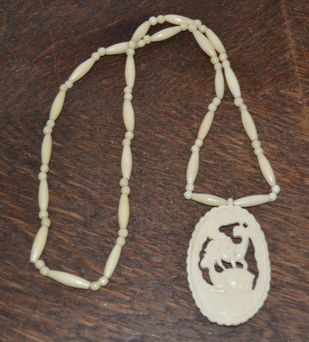 Vintage kette horn oder - vintage, horn-