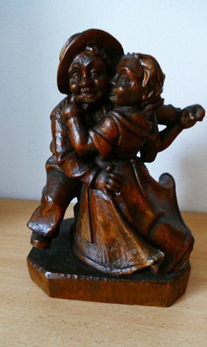 Massive holz figur skulptur - massive,