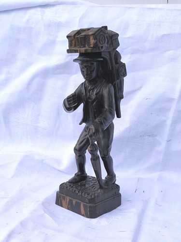 Holzfigur uhrenträger - uhrenträger, m