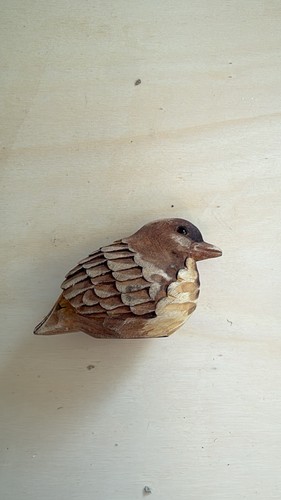 Handgeschnitzter holzvogel - handgeschnitzter,