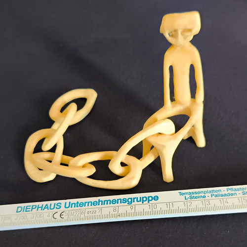 Antike geschnitzte beinfigur - geschnitzte,