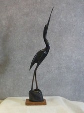 Kranich Reiher Figur aus Horn