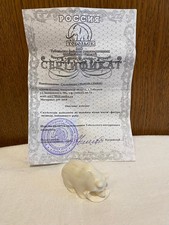 Schnitzerei aus Elch-Horn -