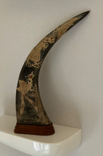 geschnitztes Büffelhorn