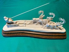 Schnitzerei aus Elch-Horn -