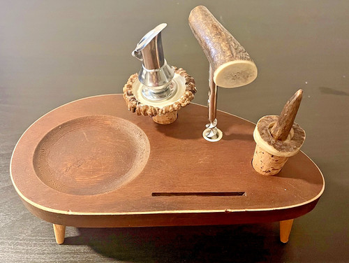 Vintage weinset holz - weinset,
